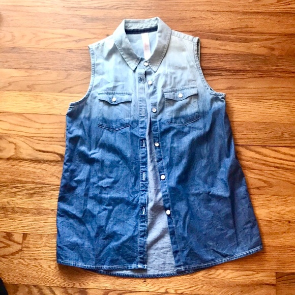 Cherokee Other - Chambray Shirt/Tank
